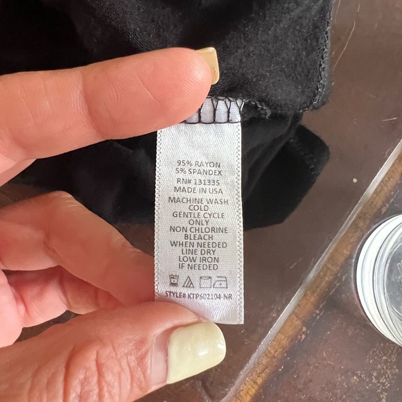 Socialite Long Sleeve Black Blouse - Picture 8 of 8